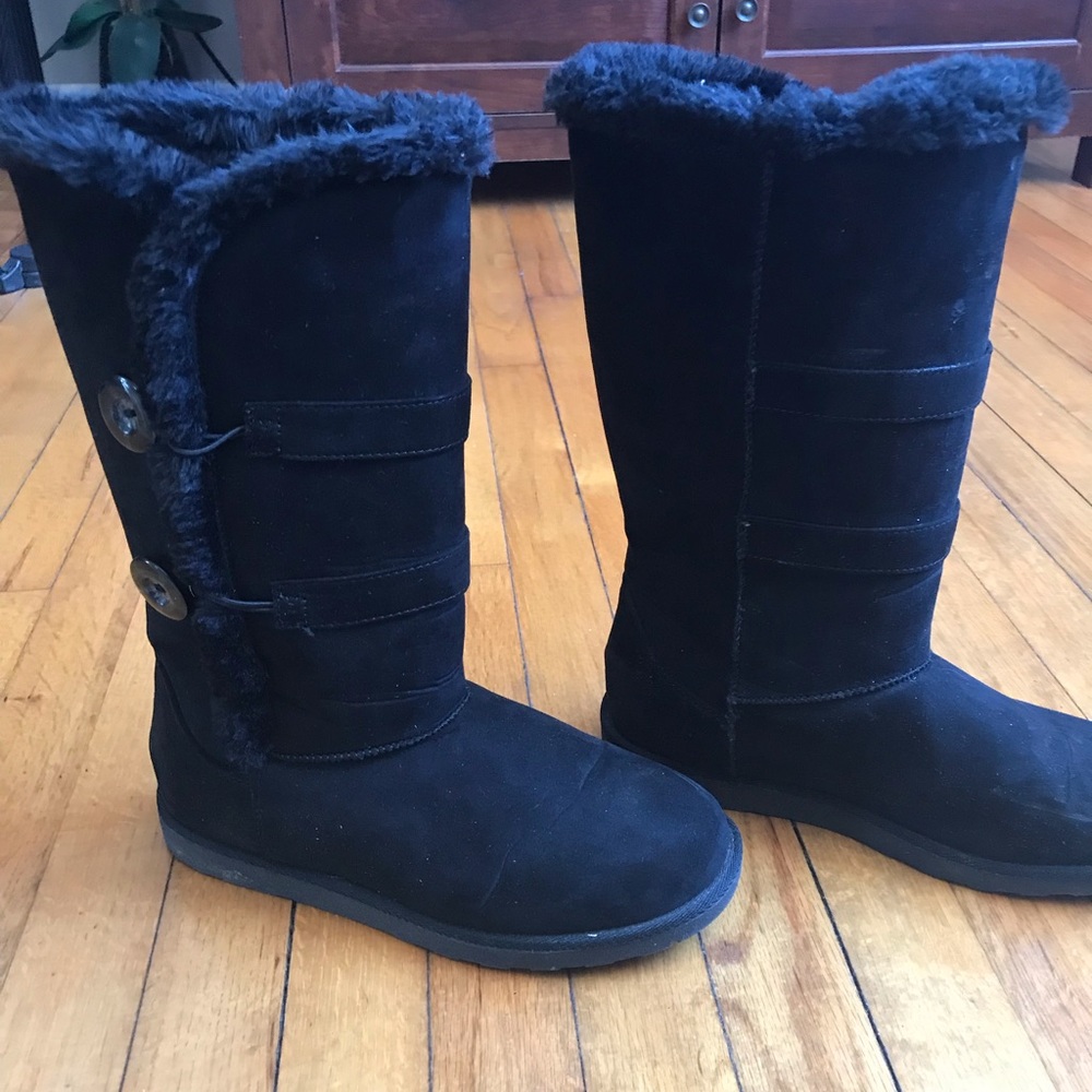 Jcp. High top black boots